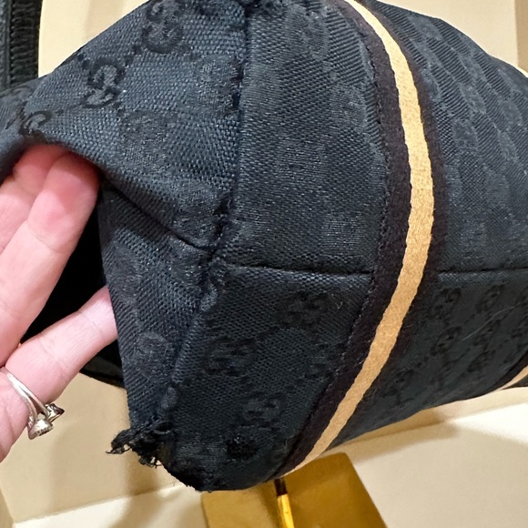 Gucci Black Padlock Chain Printed GG Coated Canvas Tote Bag - Picture 3 of 13